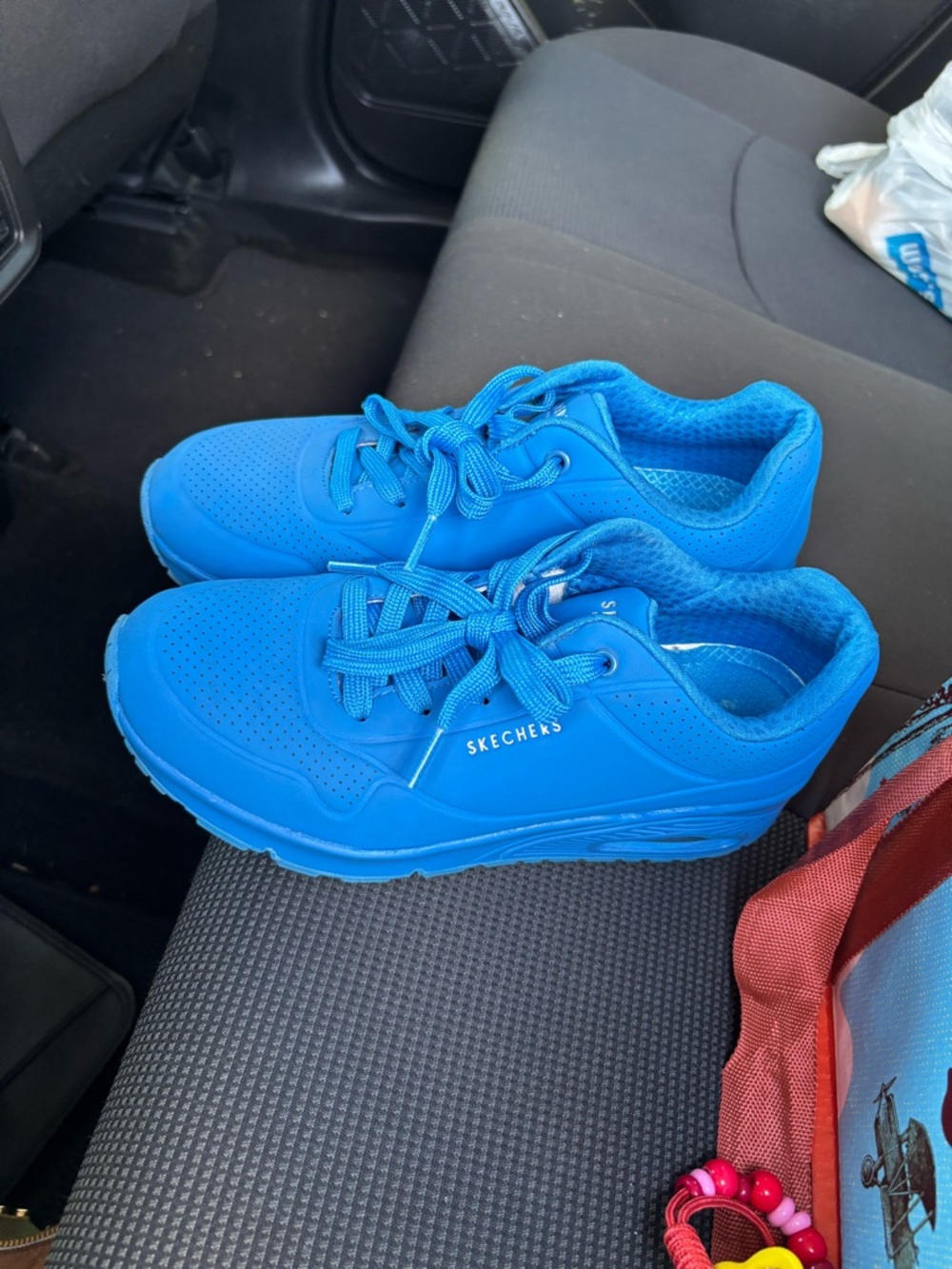 Skechers Blue Lace-Up Sneakers